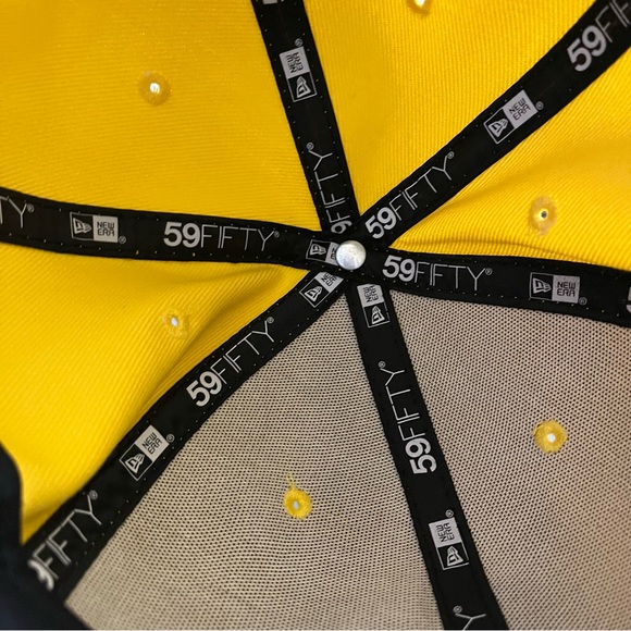 Oakland A’s New Era Solid Yellow/“Gold” MLB 59FIFTY Fitted Hat - Picture 9 of 9